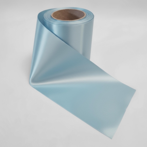 (F54) Lyseblå Softpoly Satinbånd