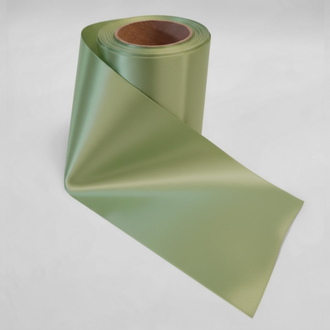 (F79) Lysegrøn Softpoly Satinbånd