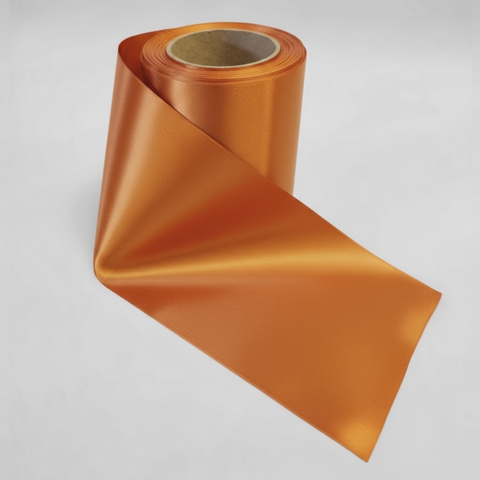 (F86) Terrakotta Softpoly Satinbånd