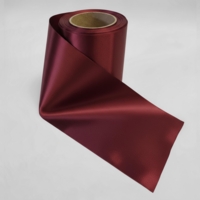 (F19) Bordeaux Softpoly Satinbånd