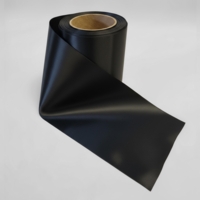 (F31) Sort Softpoly Satinbånd